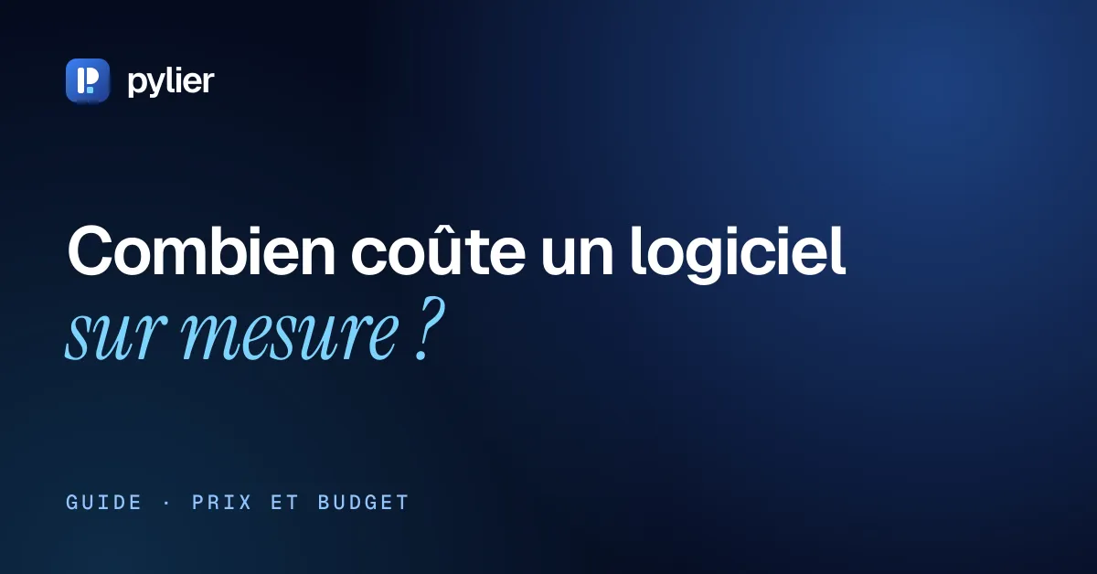 Combien coûte un logiciel sur mesure ?